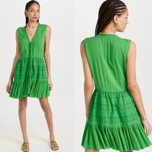 green emerald velvet dress Playa Lucila Women's Eyelet Mini Dress, Black, XS at Amazon Women's  Clothing store main image 1